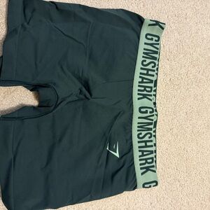 Gymshark Dark Boxer Briefs with Green Waistband
